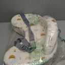 Momcozy Innovative Safety Guard Nursing Pillow - Firm & Springy Memory Foam - Stable, Ergonomic Support & Comfort - Wider Breastfeeding Cushion, Adjustable, Removable Cover, Baby Safety Certified (Starry Sky)