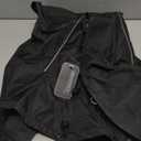 Adjustable Waterproof Dog Raincoat for Dogs,Lightweight Pet Rain Jacket Puppy Clothes with Reflective Strip for Small Medium Large Dogs (Black, XX-Large)