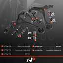 A-Premium 10Pcs Suspension Kit, Front Lower Control Arm
