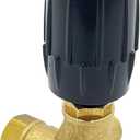 Annovi Reverberi VRT3-310 Unloader, Black Spring, 4500 PSI, 10.5 GPM, Adjustment Knob, Brass
