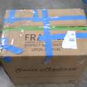 St. Tropez Back to Wall Concealed Tank Toilet Bowl, Black Hardware (White)