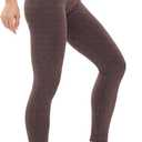 LUOYANXI Fleece Lined Leggings Women - Warm Soft Tummy Control Thermal Thick High Waisted Pants for Cold Winter (Large,Hempbrown)
