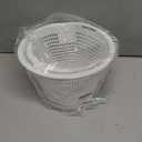 Upgraded Replacement Basket 27180-009-000 Direct Replacement for Hayward Pool Skimmer, Compatible with Hayward SP1070 SPX1070E Skimmers, 8'' Pool Skimmer Basket with Weights - White