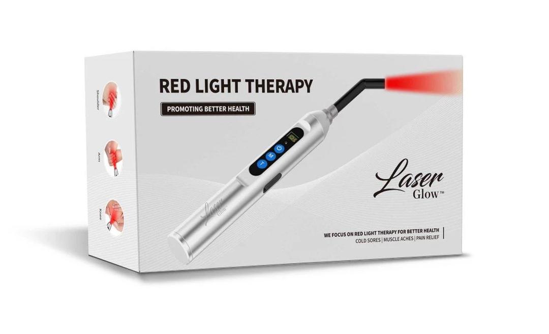 Infrared Red Light Therapy Device for Joints & Muscles Pain Relief, 460:630:660:850:900nm Cold Sore Canker Fever Treat, Portable Near Infrared Wand for Face & Body Mouth Nose Effective 2 in 1 Modes (Black)