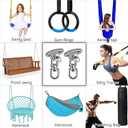 SELEWARE Ceiling Swing Mount Stainless Steel Swing Hangers Free Swivel Swing Hooks for Yoga Swing Indoor Outdoor Swing Set Porch Swing Chair Punching Heavy Bag 2000 lbs Capacity Each 2 Pack