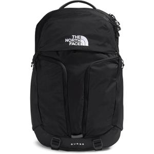 THE NORTH FACE Surge Commuter Laptop Backpack | Daypack With Water Repellent Finish, 16" Laptop Sleeve, Reflective Details (One Size, Tnf Black/Tnf Black-npf)