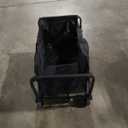 Wagons Carts Foldable, 360 Lbs with Adjustable Handle, Black Lightweight Portable, Collapsible Wagon for Beach Trip, Camping, Shopping, Sports, Travel, Picnic and Grocery (Dark Black)