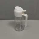 TrendPlain 16oz/470ml Glass Olive Oil Sprayer for Cooking  2 in 1 Olive Oil Dispenser Bottle for Kitchen Gadgets and Air Fryer Accessories, Salad, BBQ - White