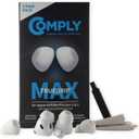 Comply TrueGrip MAX | Premium Memory Foam Replacement Earbud Tips for Apple AirPods Pro 1 & 2 | Long Lasting Comfort, Extreme Durability, Secure Fit, Superior Noise Isolation| White (S/M/L) (3 Pairs)