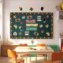 Black History Month Bulletin Board Set Paper Cutouts for African American Heritages Festival Holiday Party School Classroom Decoration Ideas 48 Pcs
