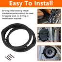 Speaker Mounting Adapter Plates and Wiring Harness, Compatible with Acura Civic Accord CRV 6.5"/6.75" Speaker Mounting Adapter Upgrade Solid Type 2 Pairs