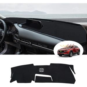 Autorder Dashboard Cover Mat for Mazda CX-30 2020-2023 Accessories Dash Cover Flannel Dash Mat Sunshade Glare UV Rays Protector (Without Hud) (2020-2023 Mazda CX-30)
