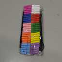 Clothespins, Small Clothes Pins for Photos, 1.4'' 100 PCS Natural Birchwood Mini Clothes Pins, Strong Springs Colorful Clothespins with Storage Bag, Mini Clothespins for Photos, Crafts, Pictures, Art