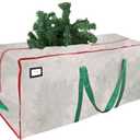 Cosy Family 7.5 ft Christmas Tree Storage Bag - Durable Heavy Duty Extra Large Artificial Xmas Holiday Tree Bag with Reinforced Handles and Dual Zippers Wide Opening - Clear
