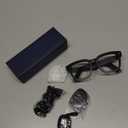 AI Smart Glasses with Camera, 8MP HD Camera Glasses for Men, Women, AI Recording Glasses with Voice Assistant, Open-Ear Audio, Real-Time Translation, Video Recording Sunglasses for Life & Work Vlog (Black)