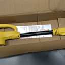 30 Amp to 110 Rv Adapter 3 Prong 12 Inch, NEMA 5-15P Male to NEMA TT-30R Female, Heavy Duty RV Electrical Adapter Cord for Camper, STW 10AWG 15A 125V 1875W, Yellow, ETL Listed