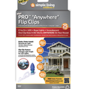 25 Heavy Duty Max Pro Anywhere Christmas Light Flip Clips Simple Living Solution 2 Pack