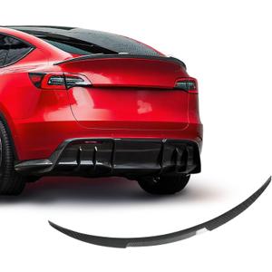 Spoiler for Tesla Model Y for 2020-2025 Wing Rear Spoiler Trunk Tail Rear Trunk Lid,M4 Style Carbon Fiber Style Performance,Model Y Accessories