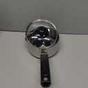 Hawkins 1 Litre Tpan, Stainless Steel Tea Pan with Glass Lid, Induction Sauce Pan, Chai Pan, Small Pan, Silver (SST10G)