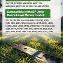 GY20850 S100 42 Inch Mower Blades for John D-eere with 7 Star Mounting Pattern D100 D105 D110 D120 S110 S120 42'' Deck Lawn Tractor Riding Mower Replace GX22151 AM131033 (2 Pack)