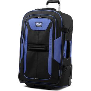 Travelpro Unisex-Adult Bold Softside Expandable Rollaboard Upright Luggage, Blue/Black, Checked-Large 28-Inch