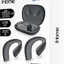 iHome Bluetooth XT-30 True Wireless Black Earbuds w/Rechargeable Carrying Case