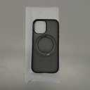 TORRAS 360 Magnetic Stand for iPhone 17 Case, [Rotatable Sturdy Kickstand][Fit for MagSafe][4X Mil-Grade Shockproof] Slim Translucent Phone Cover, Camera Button, Obsidian Black, Ostand O3 Fitness