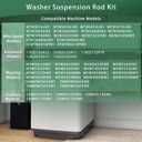 Upgraded MVWC565FW2 MVWX655DW2 MVWX655DW0 Washer Suspension Rods, Fit for Kenmore Whirlpool Maytag Crosley Washer WTW5005KW0 WTW5000DW3 WTW5000DW0 MVWX655DW0 MVWX655DW1 MVWC565FW3 MVWC565FW1