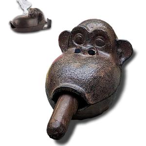 Cigar Ashtrays, Monkey Ashtrays for Smokers,Ashtrays for Patio Indoor Home Decor Garden Cast Iron,Cigar accessories for Men,Cigar Gifts for Men Unique, 5.1 x 3.5 x 2.9 inches