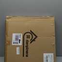 danpinera Outdoor Side Tables with Flower Cut Outs, Weather Resistant Steel Patio Side Table, Small Round Outdoor End Table Metal Side Table for Patio Yard Balcony Garden Black