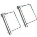 Heavy Duty Square Safety Coupling Pin, High Strength Spring Steel Axle Lock Pin Alignment Pin 15/32" x 3-3/20" (12x80) (2 Pcs)