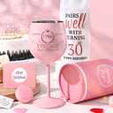 Lifecapido 30th Birthday Gifts for Her, Vintage 1996 Stainless Steel Wine Glass with Wine Bag and Card, 30th Birthday Decorations for Women, 30 Year Old Birthday Gifts for Sister Friends Wife Aunt