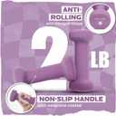 Yes4All Neoprene Coated Dumbbell Hand Weight Sets of 2 - Multiple Weight Options with 15 Colors, Anti-roll, Anti-Slip, Hexagon Shape