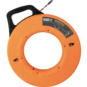 Klein Tools 50376 150-Foot Fish Tape, High-Flex Polyester, 3 Strand Braided Wire Puller Electrical Fish Tape with Non-Conductive Tip