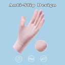 2 Pairs Women's UV Sun Protection Sunblock Gloves Full Finger Breathable Non-Slip Touchscreen Driving Gloves (Pink)
