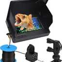 Fishing Camera Waterproof Fish Finder with Enhanced Vision Ultra-Wide Lens, Underwater Fish Finder for Ice, Lake Offshore Angling,8000mAH IP68 Waterproof Underwater Camera for Fishing, 4.3-Inch-30M