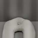 J-Shaped Side Sleeping Pillow with Ear Hole, Ergonomic Side Sleeper Neck Pillow for Neck and Shoulder Pain, Memory Foam Support, Perfect for Side Sleepers, Pregnancy & Hip, Back, Sciatica Relief