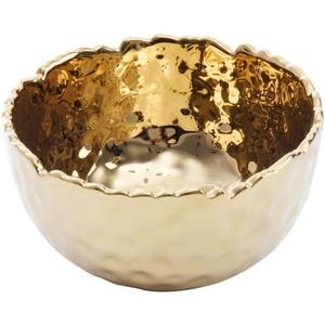 Pampa Bay Golden Millennium 4-inch Porcelain Snack Bowl, Gold
