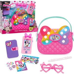 Disney Junior Minnie Mouse Chat with Me Pretend Play Cell Phone Set, Lights and Sounds, Kids Toys for Ages 3 Up by Just Play