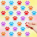 3 x 28 Pcs Mini Squishy Cat Paw, Cute Fidget Toys Colorful Mochi Squeeze Stress Squishies for Kids Adults Anxiety Stress Relief, Classroom Prizes, Birthday Gifts Party Favors