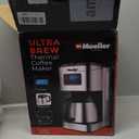 Mueller Ultra Brew Thermal Coffee Maker, 8 cup (34oz) Carafe, Keep Warm, Auto Shut-Off, LCD Display Coffee Machine, Programmable, Delay Brew Function, Stainless Steel 