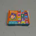 50 PCS First Word Flashcards, Double Sided Learning Cards Alphabet, Foods, Animals, Shapes, Colors, Vehicle, Body Parts with 2 Reclosable Rings, Learning Tool for Pre-K Kindergarten Toddlers