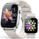 Smart Watches for Women Men, Fitness Tracker Watch with 110 Sports Modes, Step Counter/Sleep Monitor/Pedometer, IP68 Waterproof, Bluetooth Call & Music Control Smartwatch for iPhone/Android,Starlight
