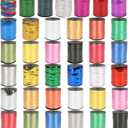 600 Yards Curling Ribbon, Balloon String Roll Ribbon and Bows for Gift Wrapping Birthday Christmas Florist Flowers Arts Crafts Decor(Iridescent White)