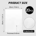 CHONOVO 20 Pcs Sublimation Photo Blanks 10x12 Inch Metal Sublimation Sign Blanks Aluminum Sublimation Blank DIY Photo Sign Wall Frame Poster for Living Room Bedroom White(Thickness 0.45mm)