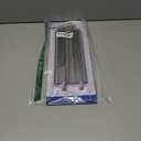 Bachmann Trains - Snap-Fit E-Z Track 9 Straight Track (4/card) - Nickel Silver Rail With Gray Roadbed - HO Scale, 8