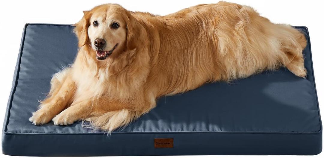 Outdoor Waterproof Dog Bed for Large Dogs, Washable Cover, 36"