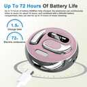 OWS AI Headphone for Multi-Language Translation, Bluetooth Earphone Support 144 Language Real-Time AI Translation, Wireless AI Earbuds Translator with App for Language Learning, Travel, Work (Pink)