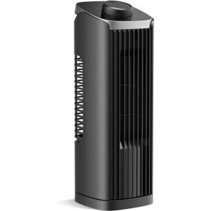 PNTCK Tower Fan for Bedroom, 13.1'' Quiet Desk Fan with 23ft/s, 3 Speeds, 70 Oscillating Fans with Knob Control, Portable Table Fans Bladeless Fan for Indoor Room, Home, Office, Desktop