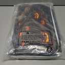 MEHOFOND Halloween Shower Curtain Sets 4Pcs with Shower Curtain,Non-Slip Rugs,Toilet Lid Cover, Bath Mat and 12 Hooks Castle Moon Night Scary Evil Pumpkin Halloween Bathroom Decor Set